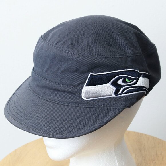 Seattle Seahawks Hat Women One Size Gray NFL Cadet Style Cap - Picture 1 of 8